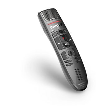 Philips SMP4000 SpeechMike Kabelloses Diktiermikrofon Digitales Diktiergerät (Dockingstation, Studio-Qualität Mikrofon, Wireless, Touch-Sensor)