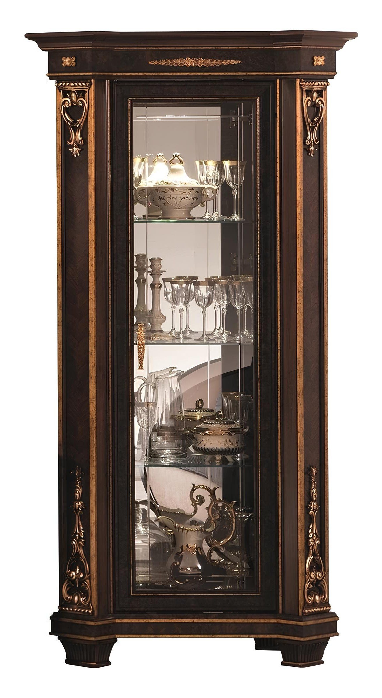 Xlmoebel Vitrine Klassische Vitrine für das Wohnzimmer, eleganter Schrank (1-St) Made in Europa
