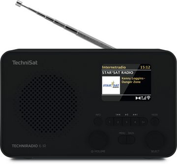 TechniSat TECHNIRADIO 6 IR Internet-Radio (Digitalradio (DAB), FM-Tuner, FM-Tuner mit RDS, Internetradio, 3,00 W, Bluetooth, Netzbetrieb, Akkubetrieb, Farbdisplay, DAB+, UKW, Wecker)