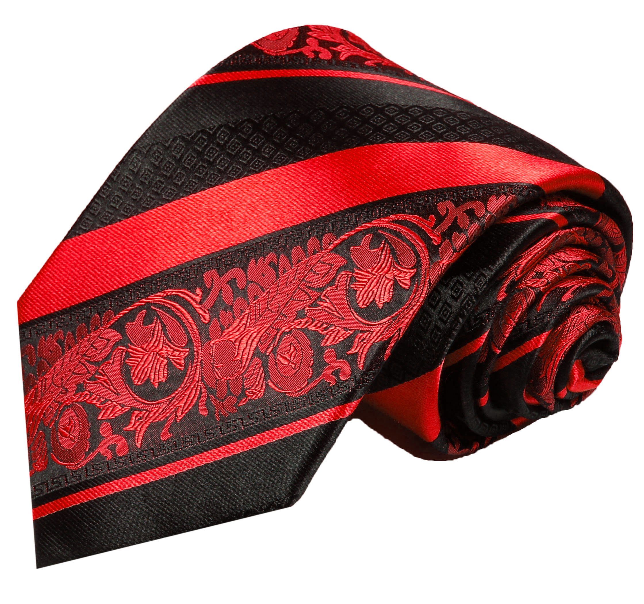 Paul Malone Krawatte moderne Herren Seidenkrawatte barock gestreift 100% Se günstig online kaufen