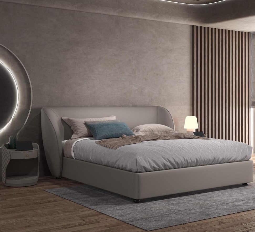 Xlmoebel Bett Design Polsterbett in Luxusausführung für 180x200cm große Betten im (Bett), Hergestellt in Europa