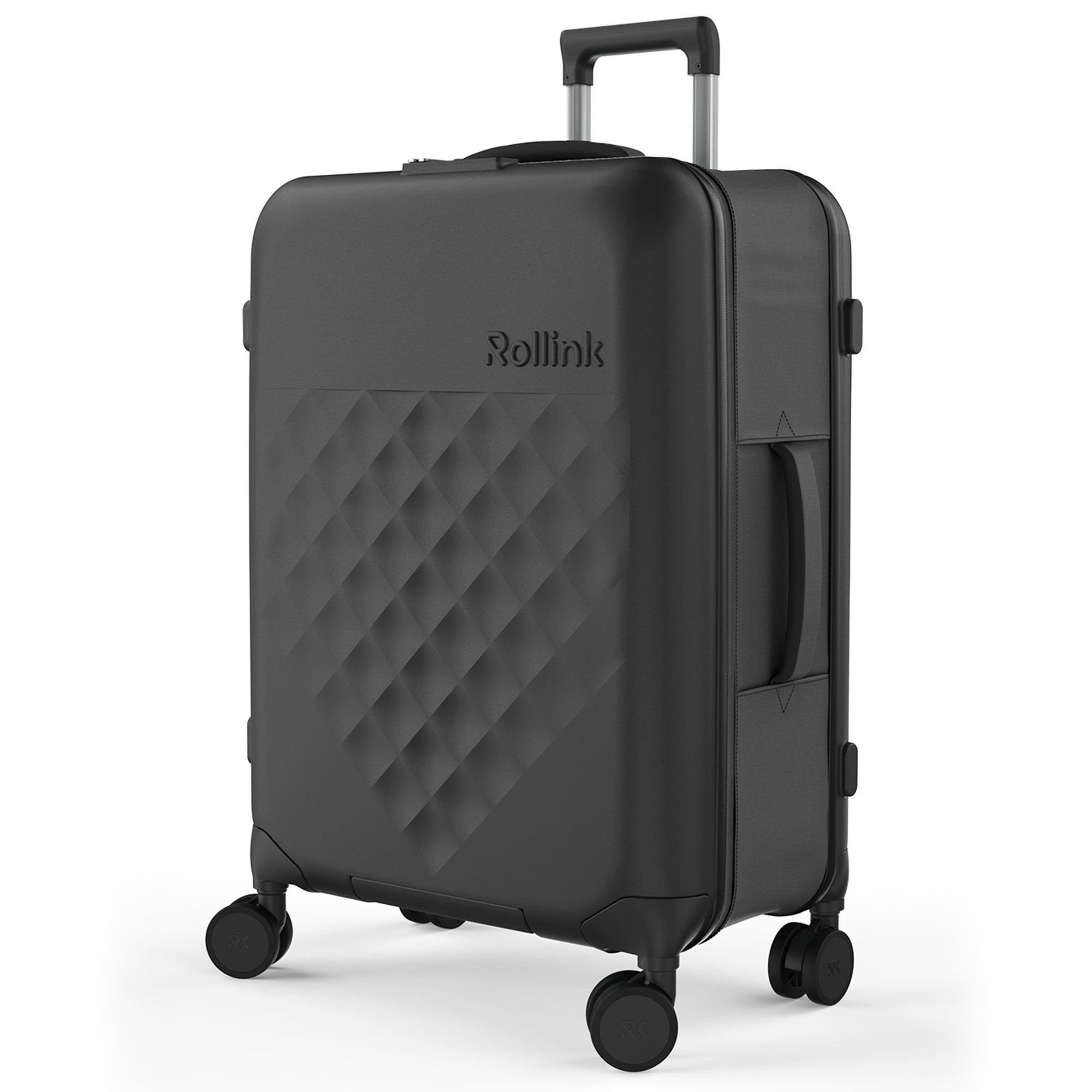 Rollink Hartschalen-Trolley Vega 360, 4 Rollen, Polycarbonat black