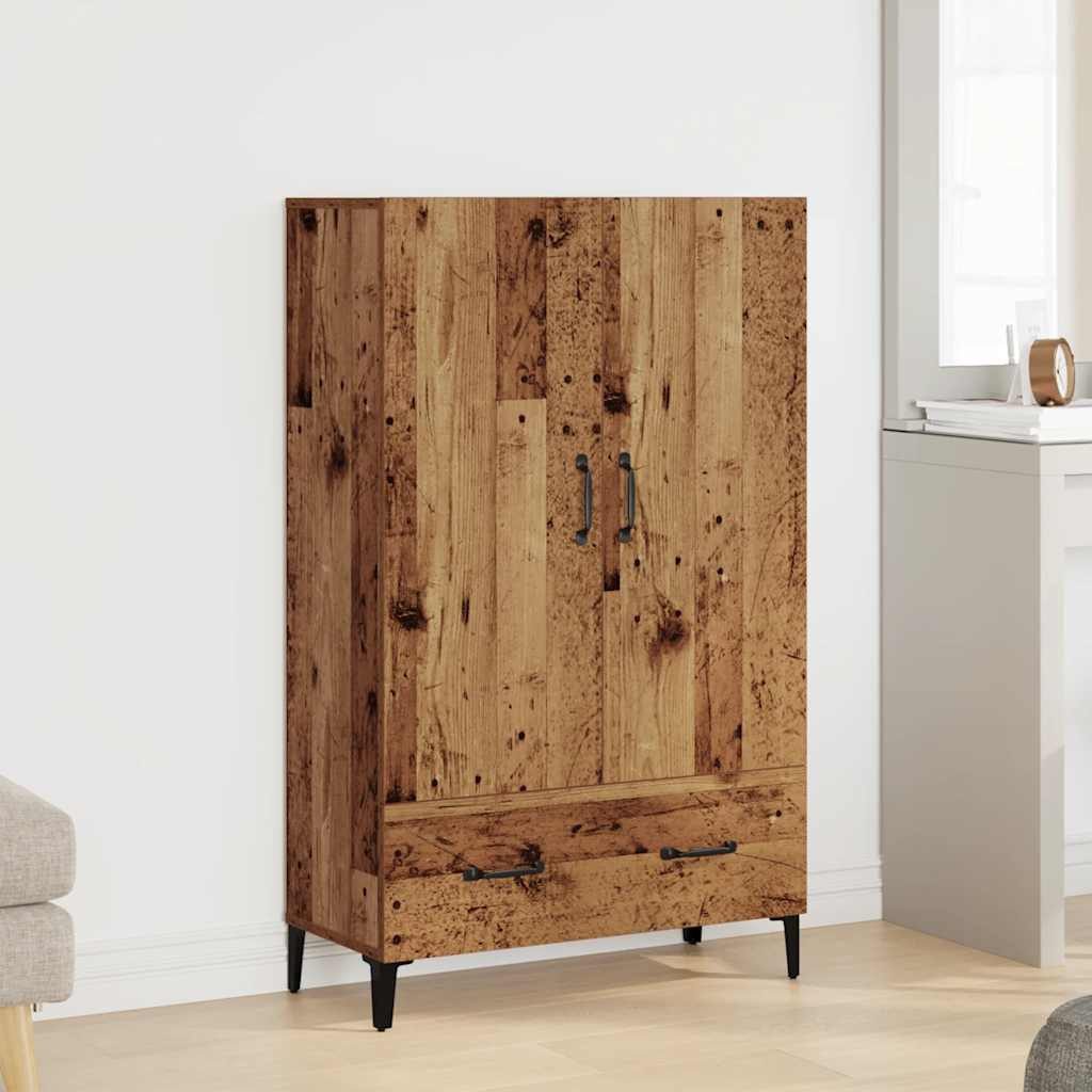 vidaXL Highboard NA Highboard Hochschrank Buffetschrank Anrichte Altholz-Optik 70x31x11