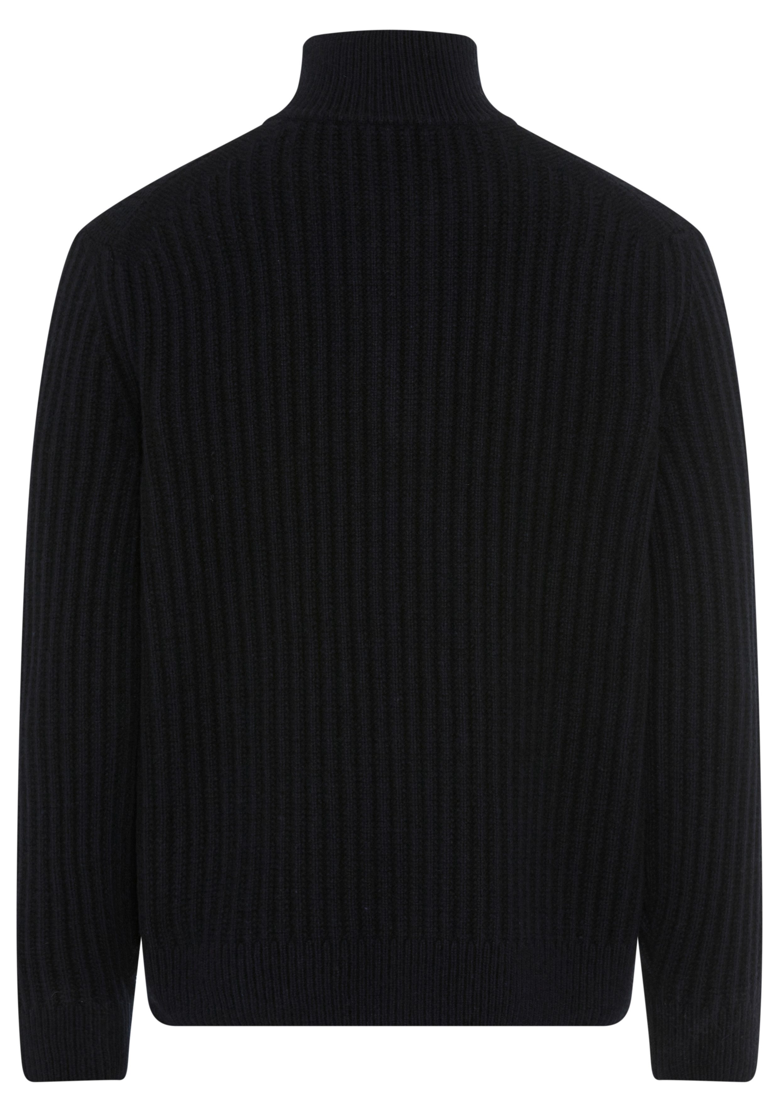 BOSS ORANGE Strickpullover Kwinter Troyer-Kragen, Rippstrick, günstig online kaufen