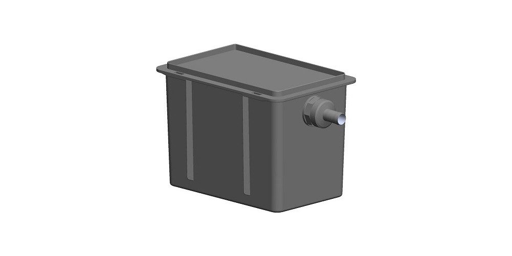 ATEC Abgastechnologie PP-Rohr ATEC Schornstein Kondensatbox mit Füllung 1,4 kg, max.30 kW 601129