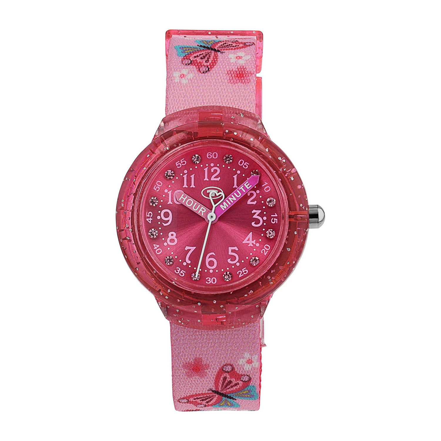 TOM TAILOR Quarzuhr 2100709, Armbanduhr, Kinderuhr, Mädchen, analog, Glassteine