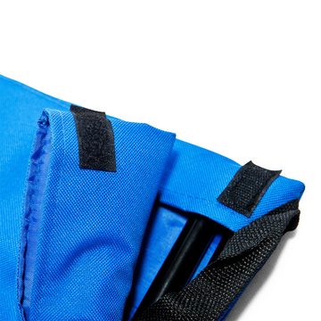 Detex Gartenliege, klappbar leicht tragbar Rückenlehne Tasche Reißverschluss Kissen