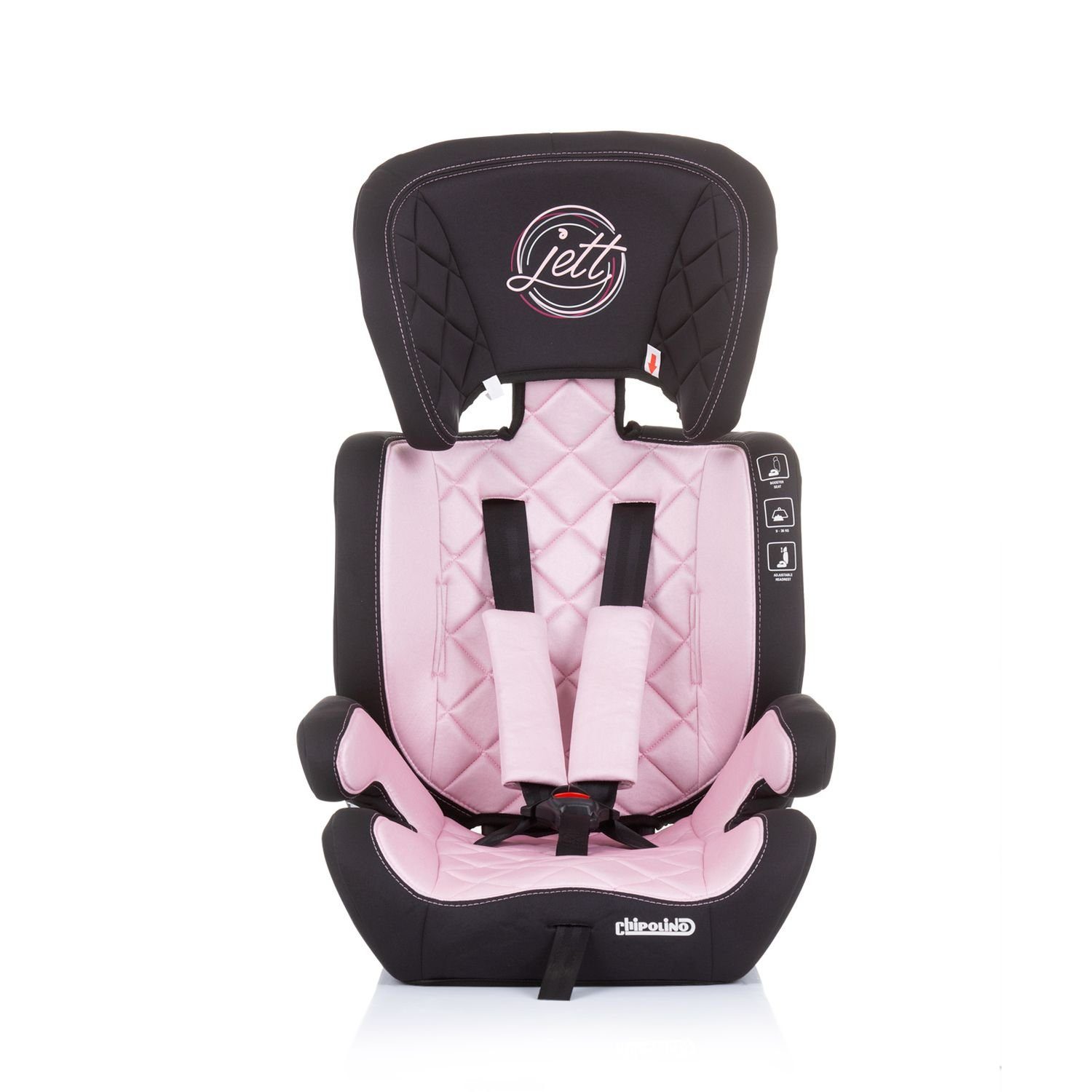1/2/3, Kindersitz - Gruppe 36 Chipolino (9 Jett Autokindersitz Baby rosa bis: kg, 36 verstellbare Kopfstütze kg),