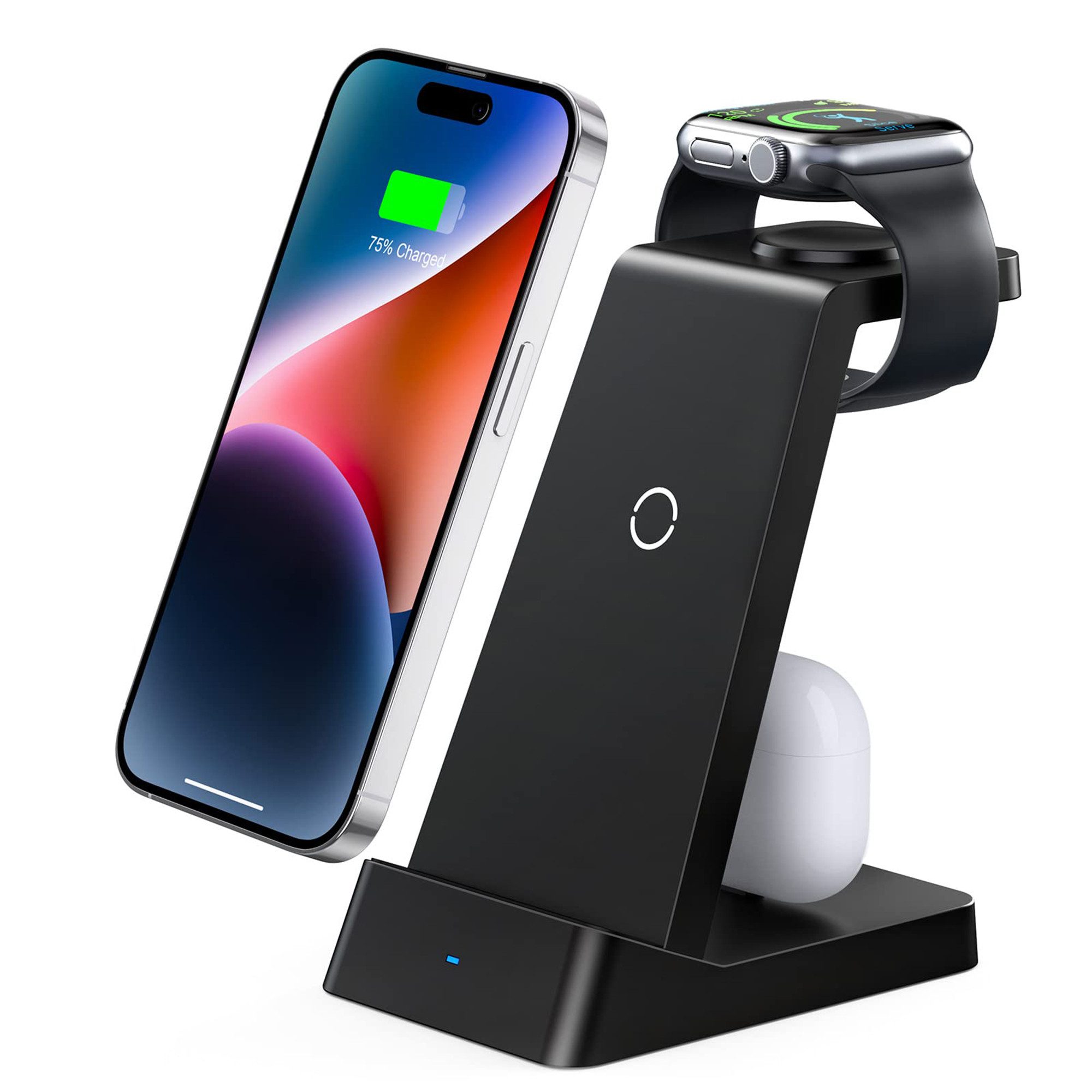 Ladestation, 3 in 1 Induktive Ladegerät, Wireless Charger Induktions-Ladegerät