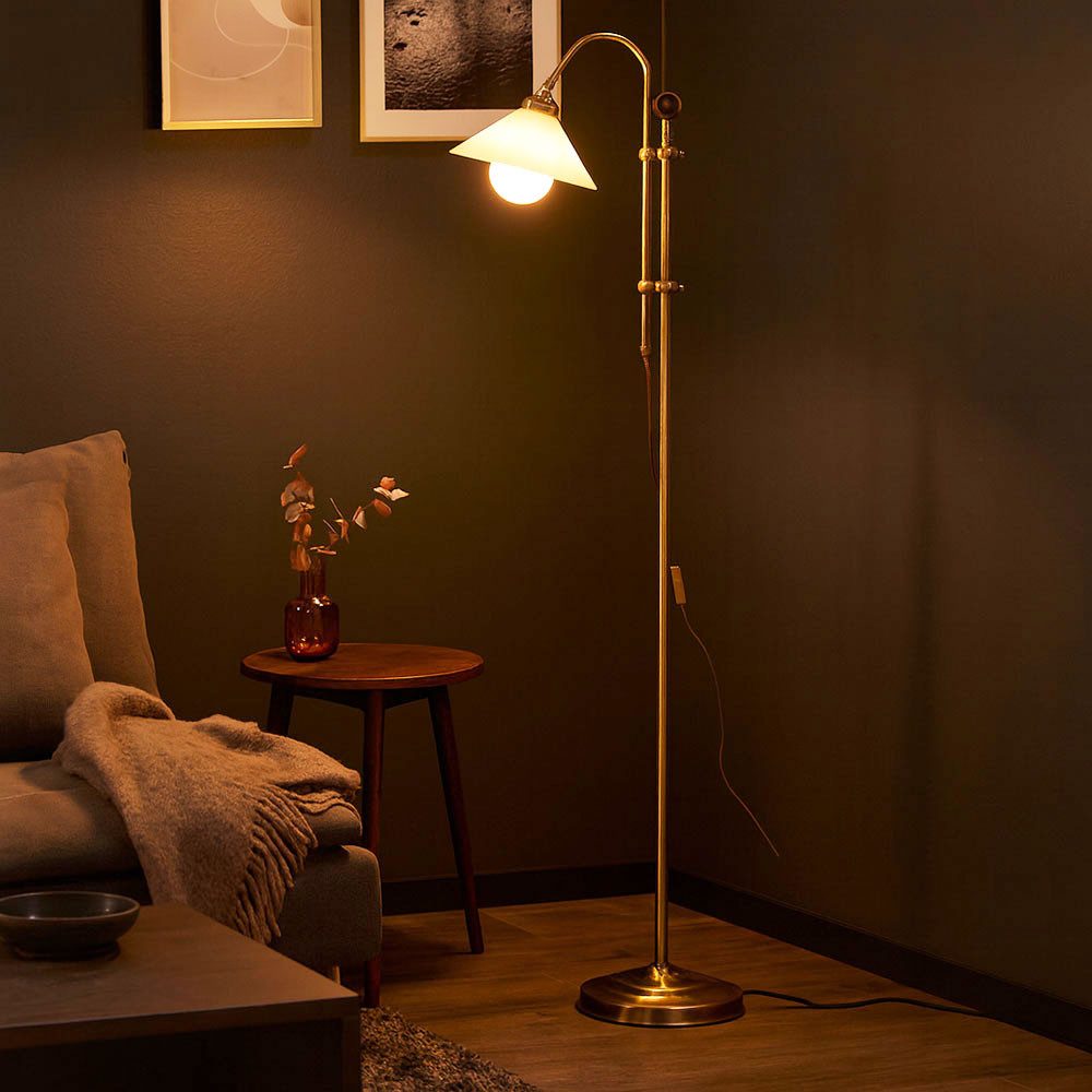 GLOBO LIGHTING Stehlampe, Leuchtmittel nicht inklusive, Stehlampe Wohnzimmer höhenverstellbar Standleuchte Lampe stehend