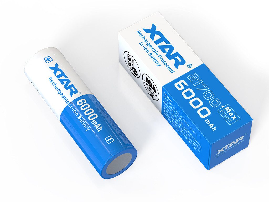 XTAR Li-Ion Akku Typ 21700 Max Power- 6000mAh Akku (1 St)