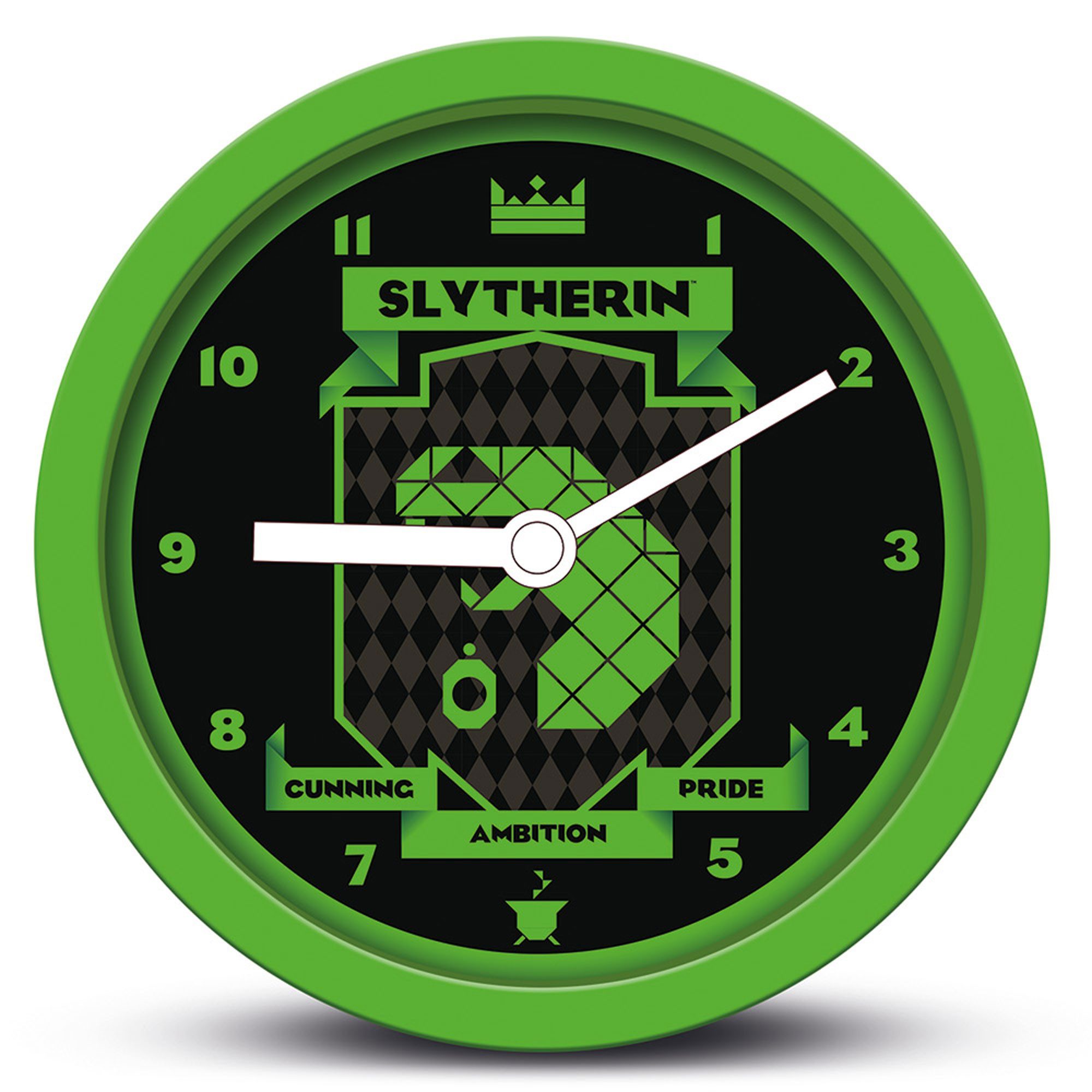 Wanduhr Wecker - Wand-Uhren - Harry Potter - Slytherin Brutalist
