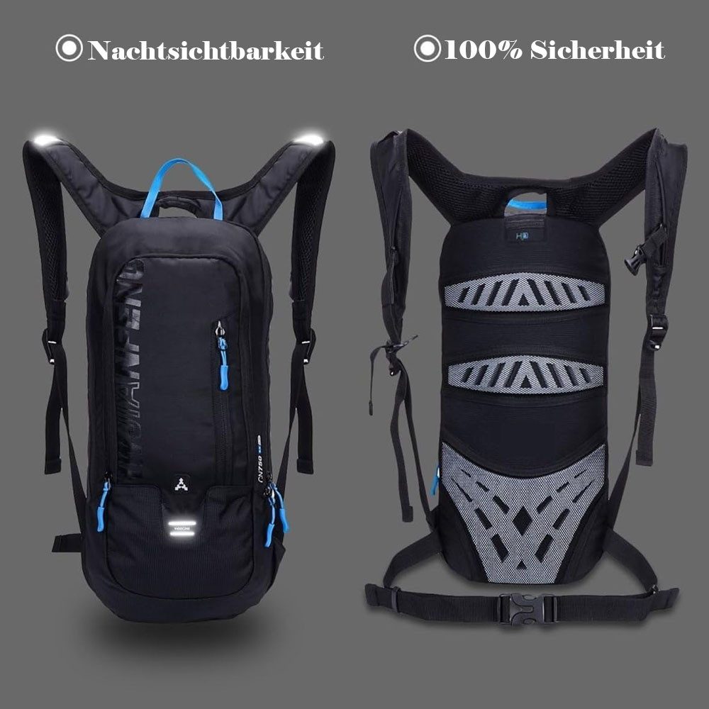 AFKSMILE Fahrradrucksack Kleiner Fahrradrucksack Trinkrucksack Wasserdicht Rucksäcke fürWandern, Sportrucksack Ultraleicht Fahrrad Rücksack für Klettern Fahrradfahren