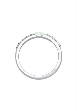 Elli Premium Verlobungsring Opal Kristalle 925er Sterling Silber