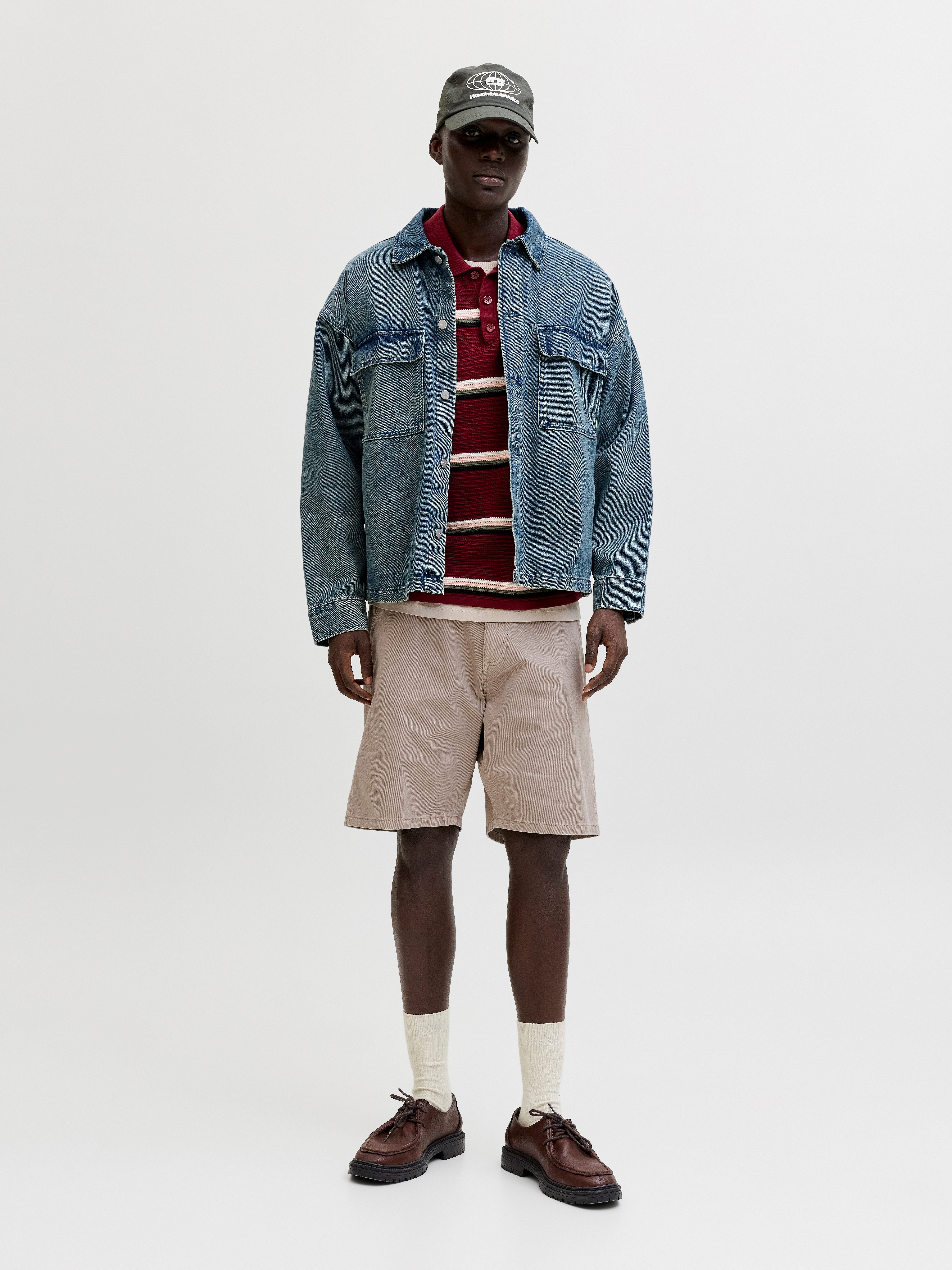 Jack & Jones Chinoshorts JPSTTONY RAYE WORKER SHORT MID SN Baumwolle, 5-Pocket Style – Bild 3 von 5