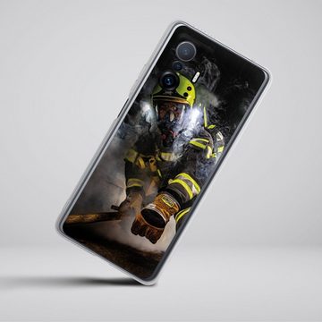 DeinDesign Handyhülle Feuerwehr Feuerwehrmann Feuer Smokediver, Xiaomi 11T Pro 5G Silikon Hülle Bumper Case Handy Schutzhülle
