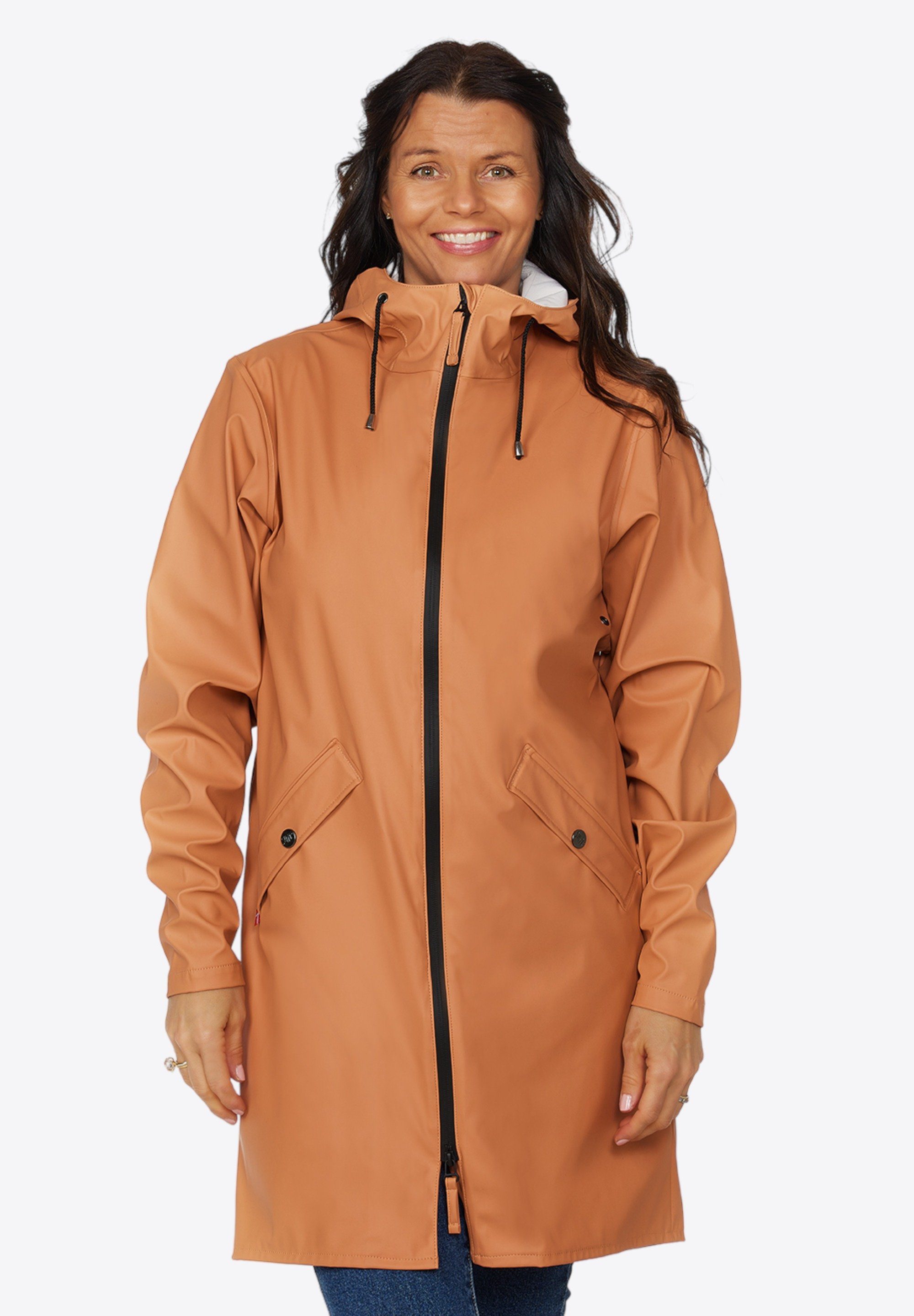 Swept by Danwear Regenjacke Liesa Atmungsaktiv, wasserdicht bis 5000MM apricot