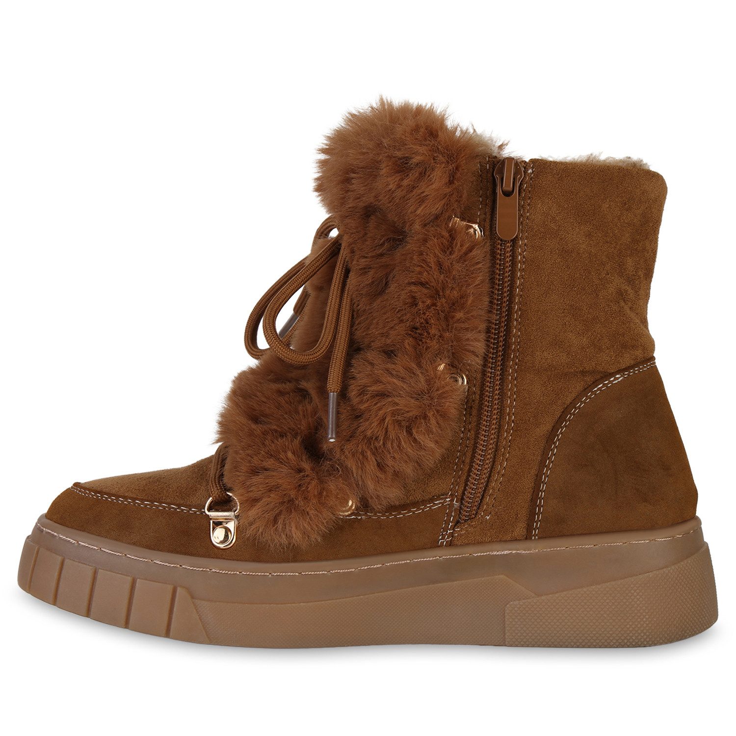 VAN HILL 841331 Winterstiefelette Damen Warm Gefüttert Winter Boots Stiefel günstig online kaufen