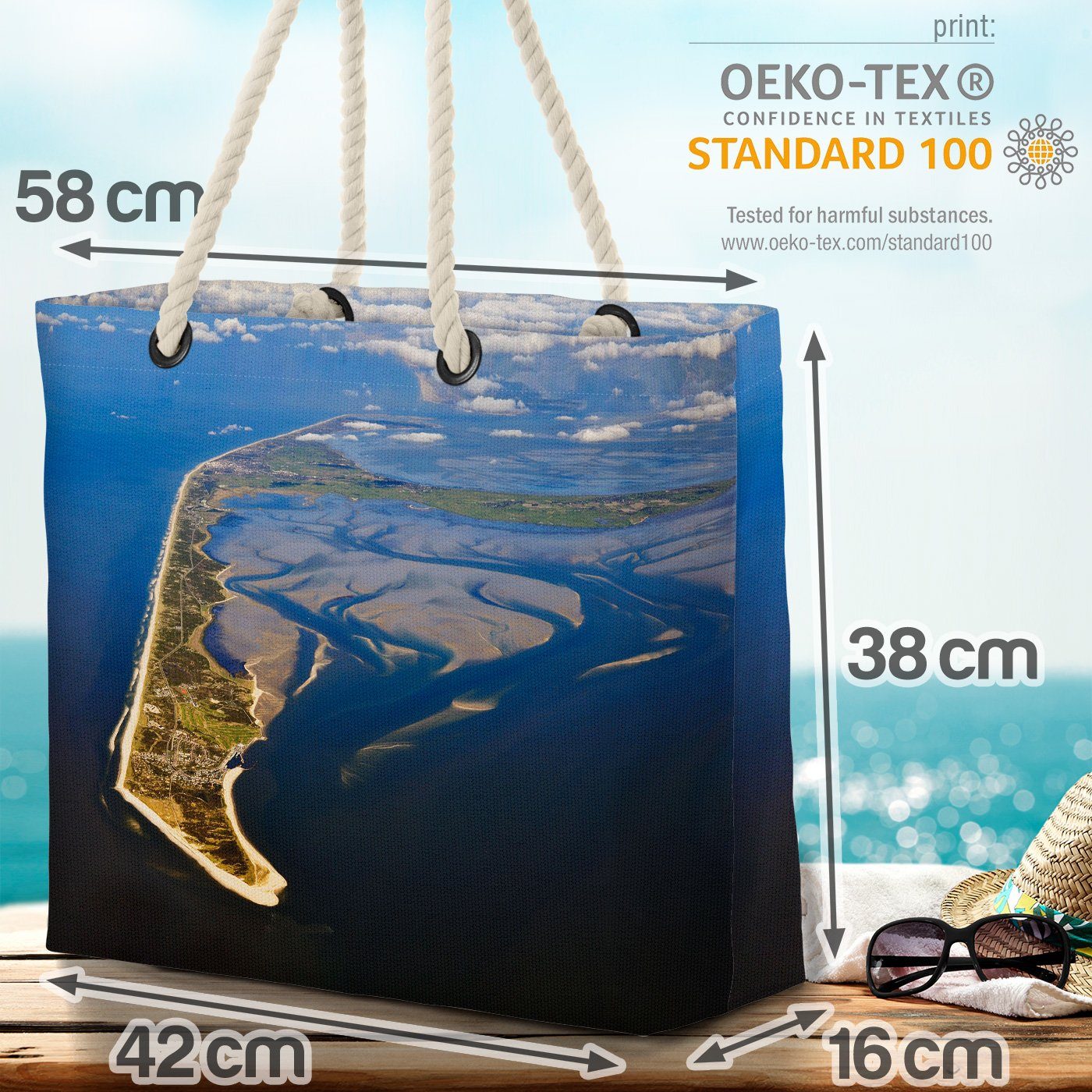VOID Strandtasche (1-tlg), Sylt Westerland Sylt Küste Nordsee Ostsee Wattenmeer Hafen Nordfriesl