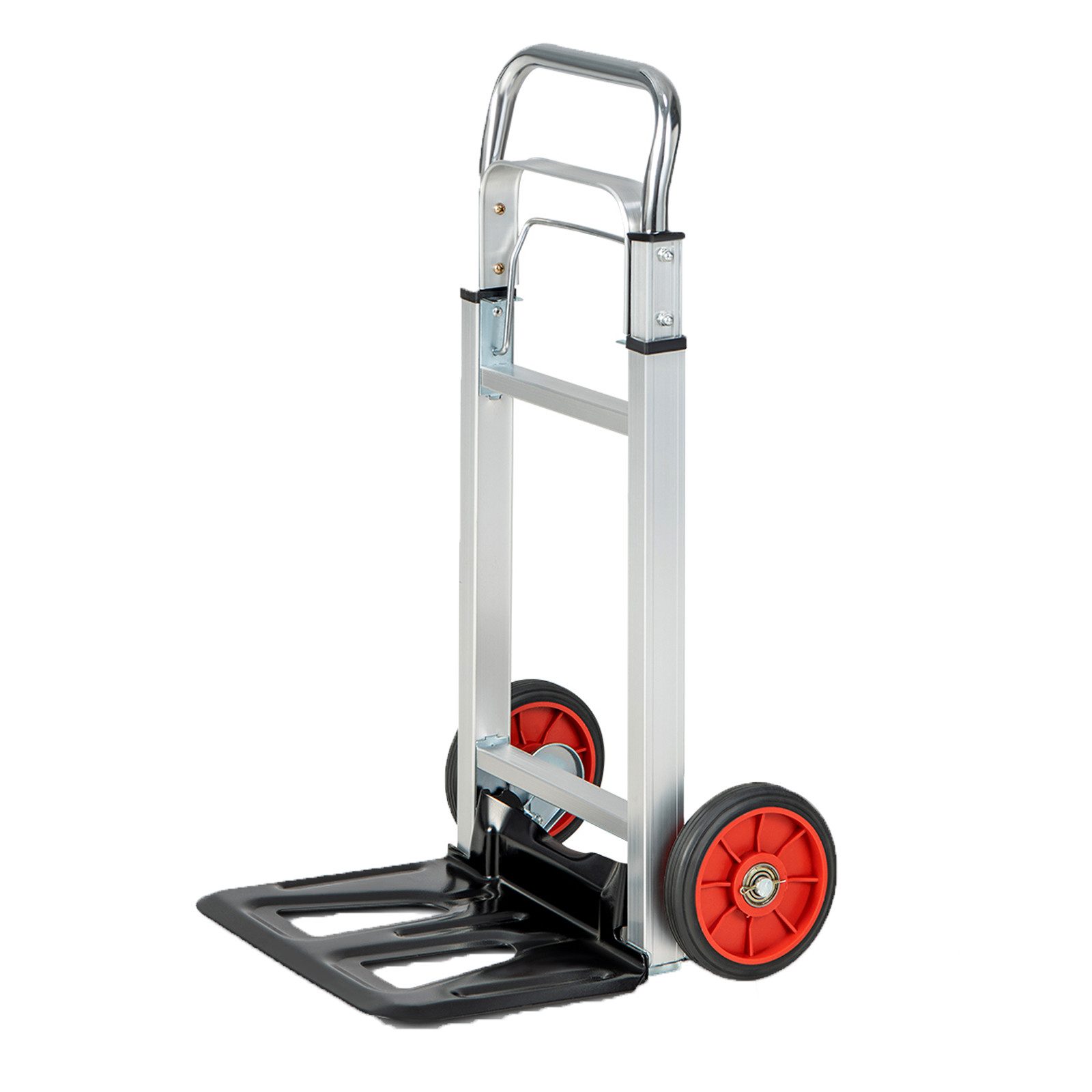 COSTWAY Sackkarre, mit Teleskopgriff & Faltbarer Ladefläche, bis 100 kg