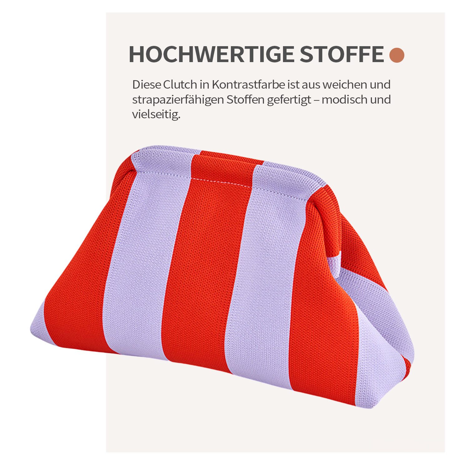 Refttenw Handtasche Damen Clutch,Abendtasche,ELegant Handtasche,29×22×10 cm