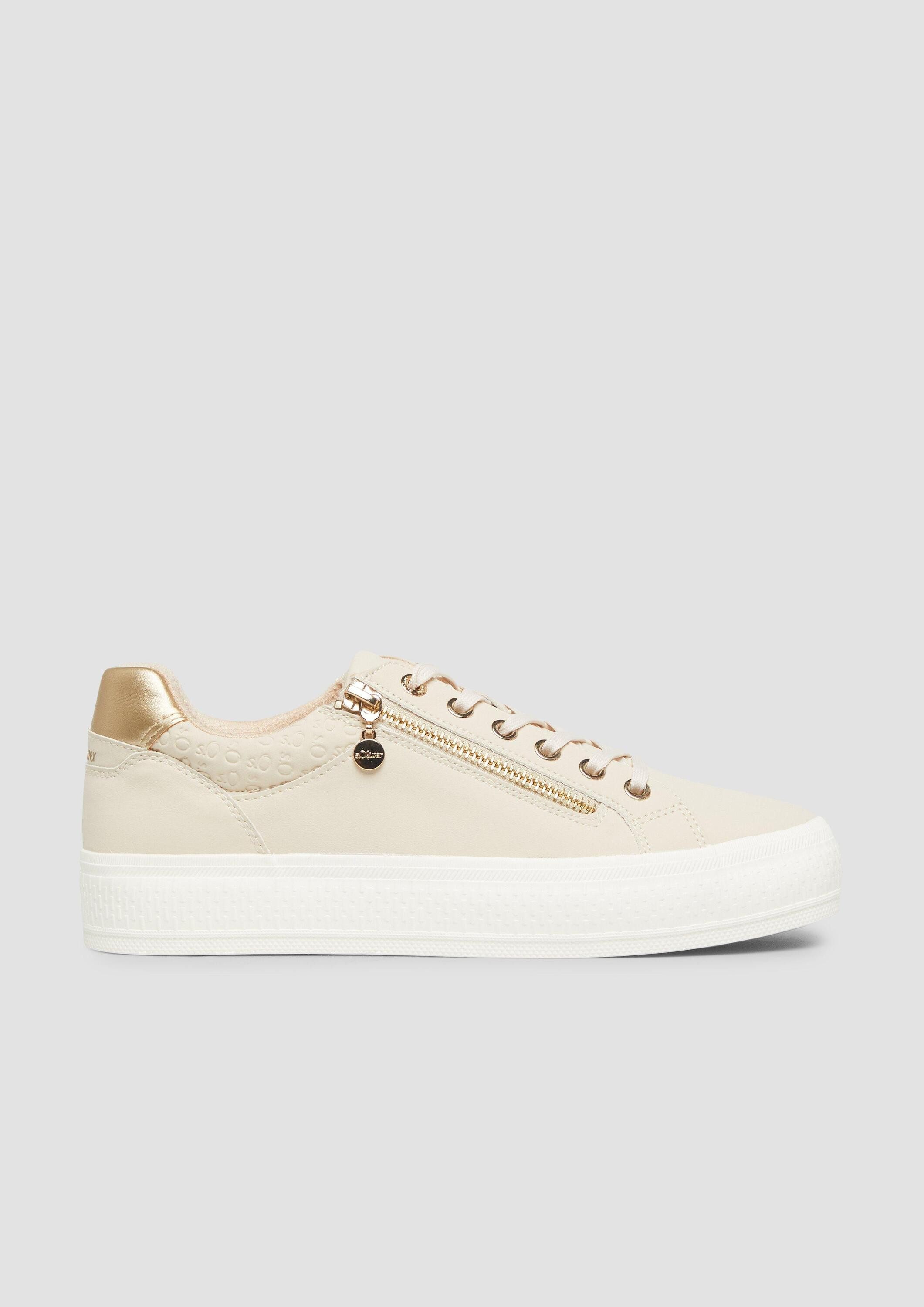 s.Oliver Sneakers Sneaker Sneaker mit Reißverschluss und Gummisohle