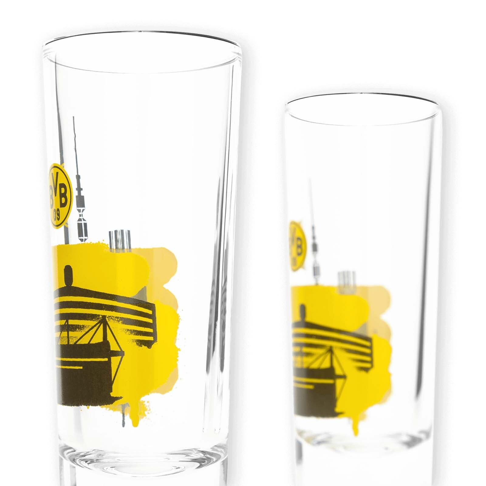 BVB MERCHANDISING Schnapsglas BVB Schnapsglas Skyline (2 STCK), Glas