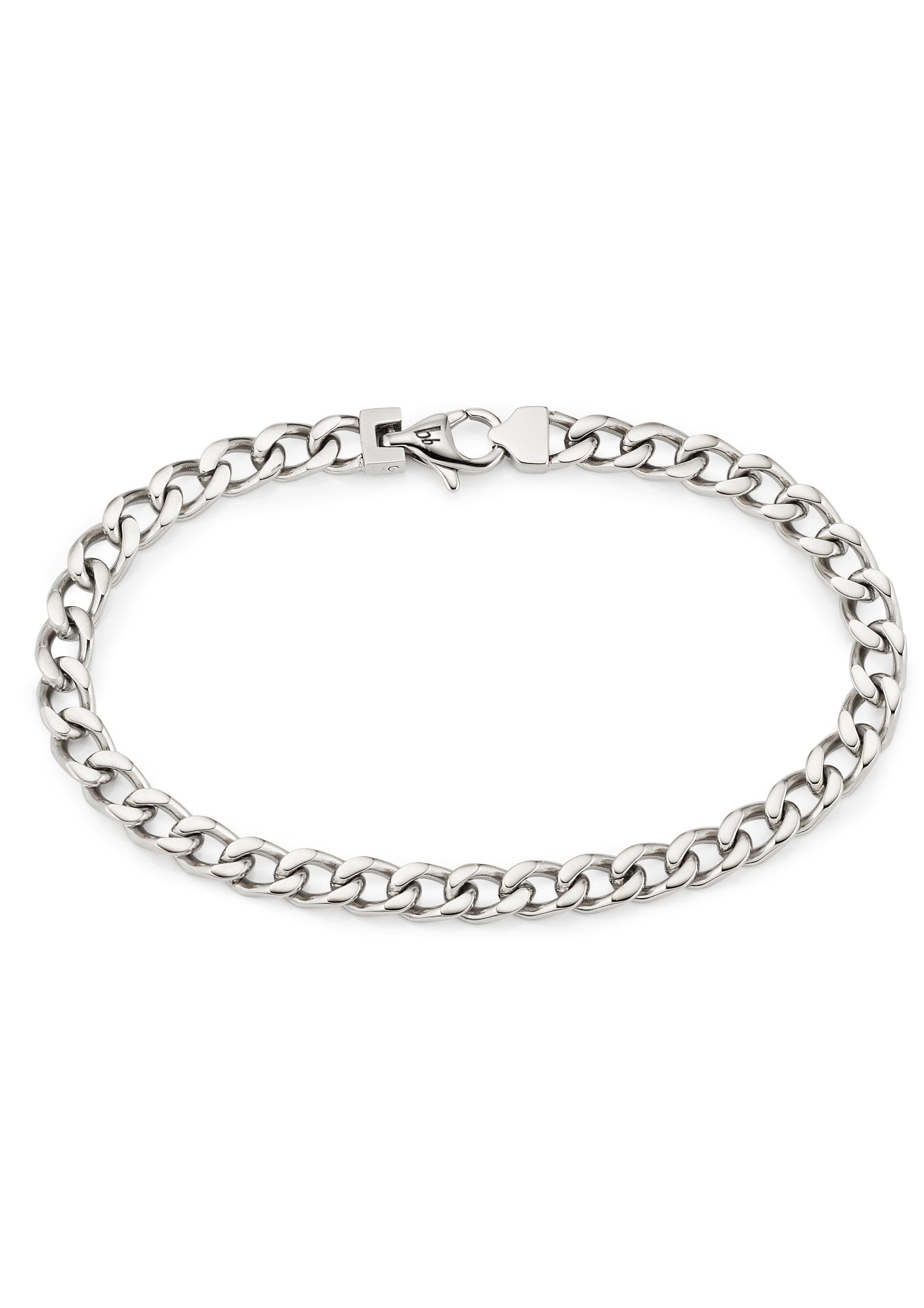 Bruno Banani Edelstahlarmband Schmuck Geschenk Armkette Panzerkette Silber