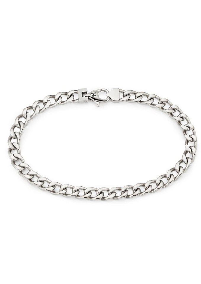 Bruno Banani Edelstahlarmband Schmuck Geschenk Armkette Panzerkette Silber
