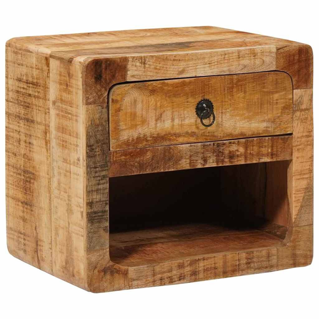 vidaXL Nachttisch Wandmontierter Nachtschrank mit Regal Braun 40 x 30 x 36 cm (1-St)