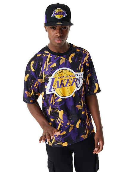 New Era T-Shirt New Era Herren T-Shirt NBA AOP MESH OS LA LAKERS TEE Mehrfarbig