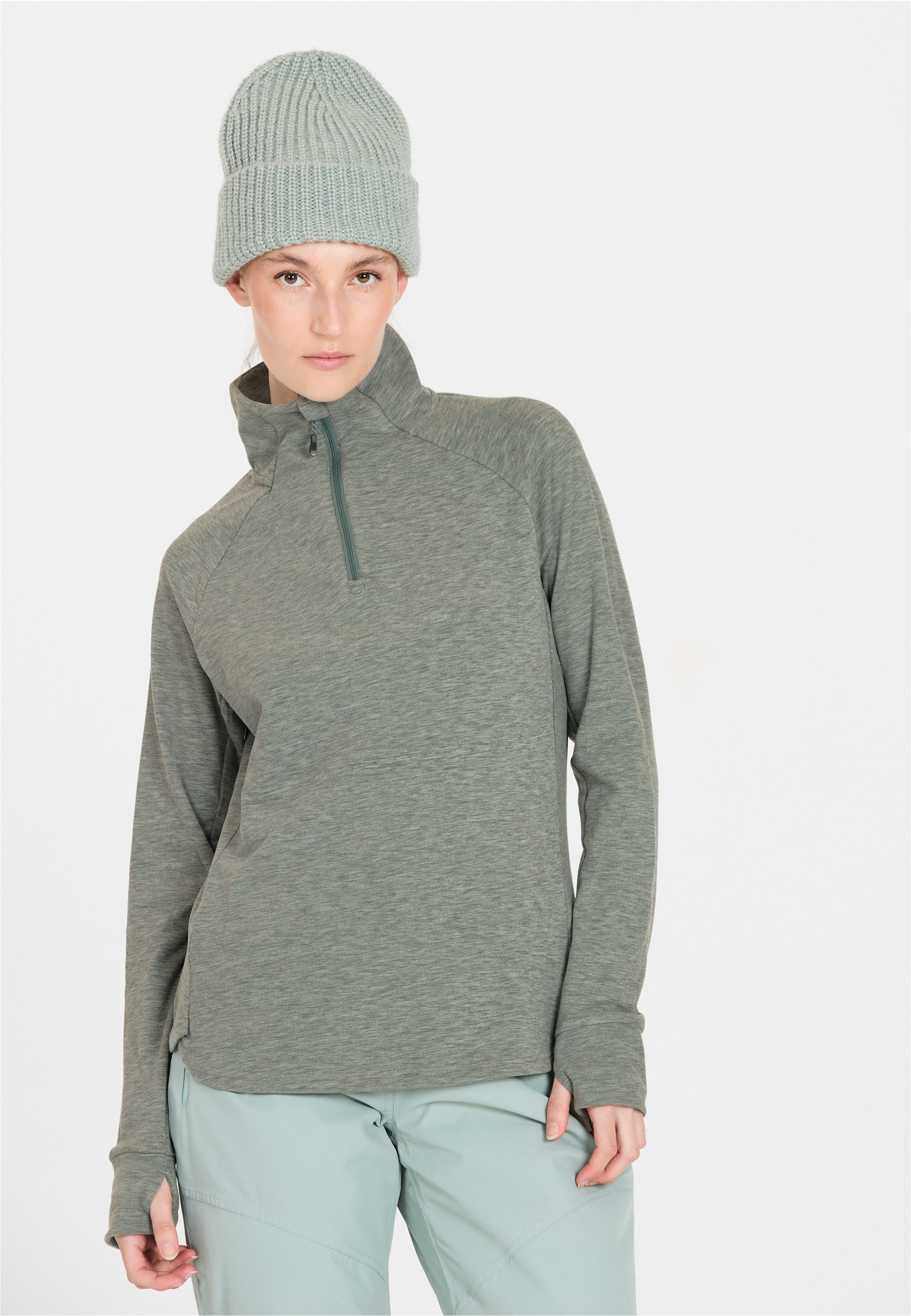 WHISTLER Funktionsshirt "Kajsa" mit wärmendem Stehkragen und Halbreißversch günstig online kaufen