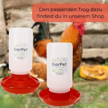 GarPet Wasserspender Geflügeltränke automatisch Stülptränke Hühner Küken Tränke