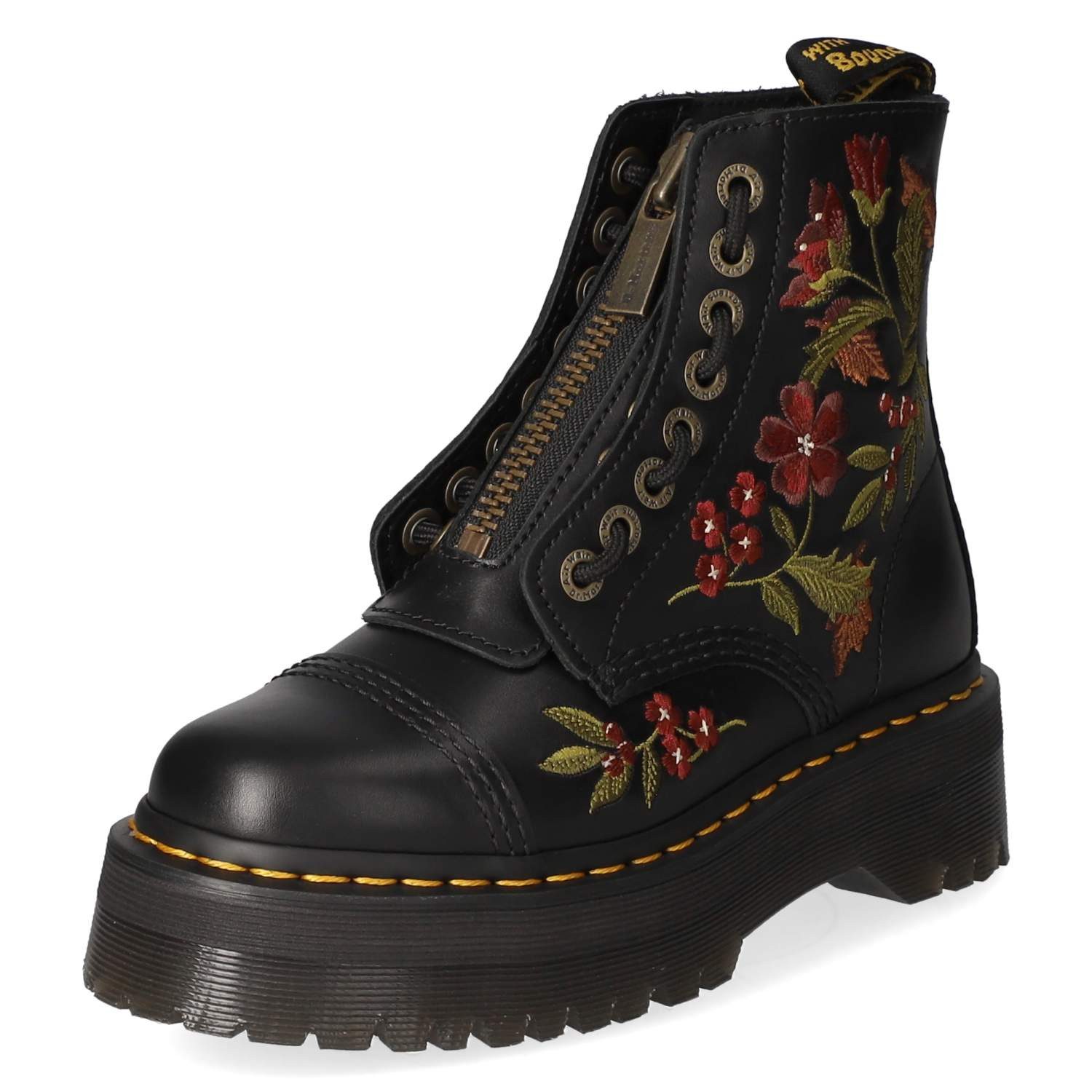 DR. MARTENS Dr. Martens 43575001 Damen Glattleder black Schnürstiefel
