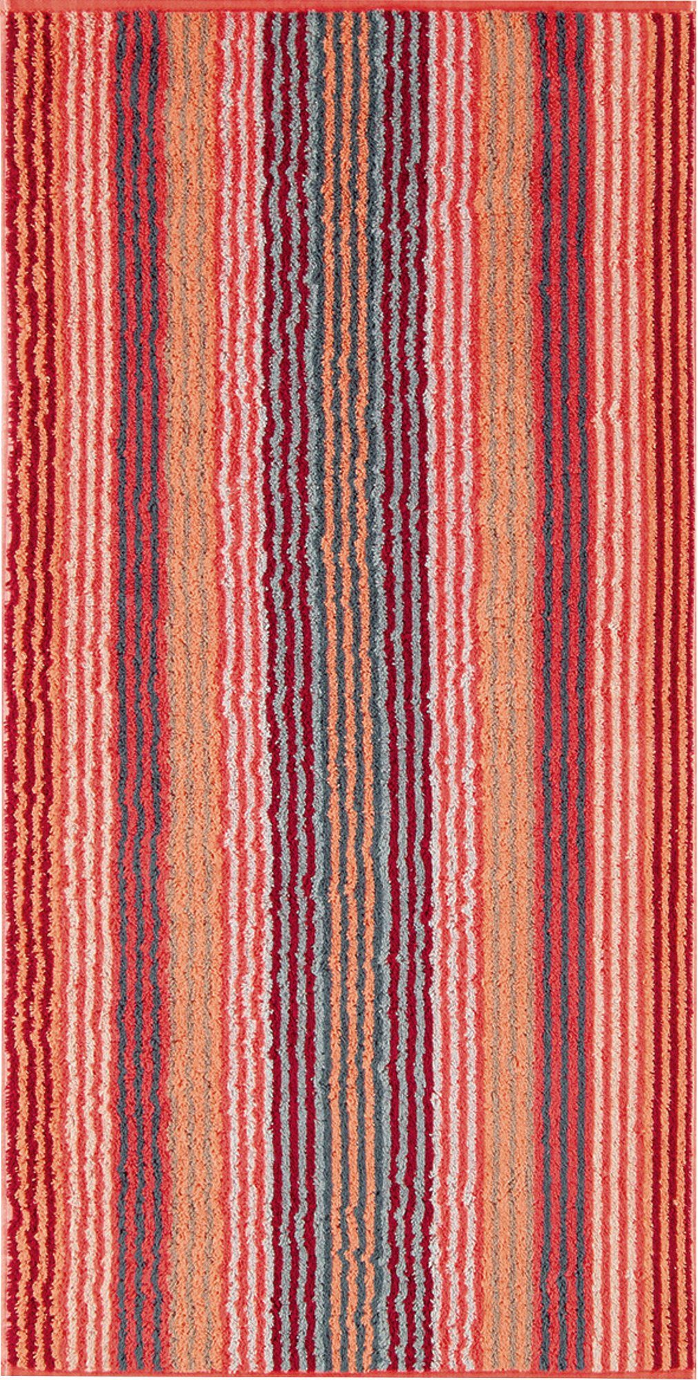 Cawö Duschtuch Duschtuch "Unique Streifen", Jacquard, Walk-Frottier Streifen