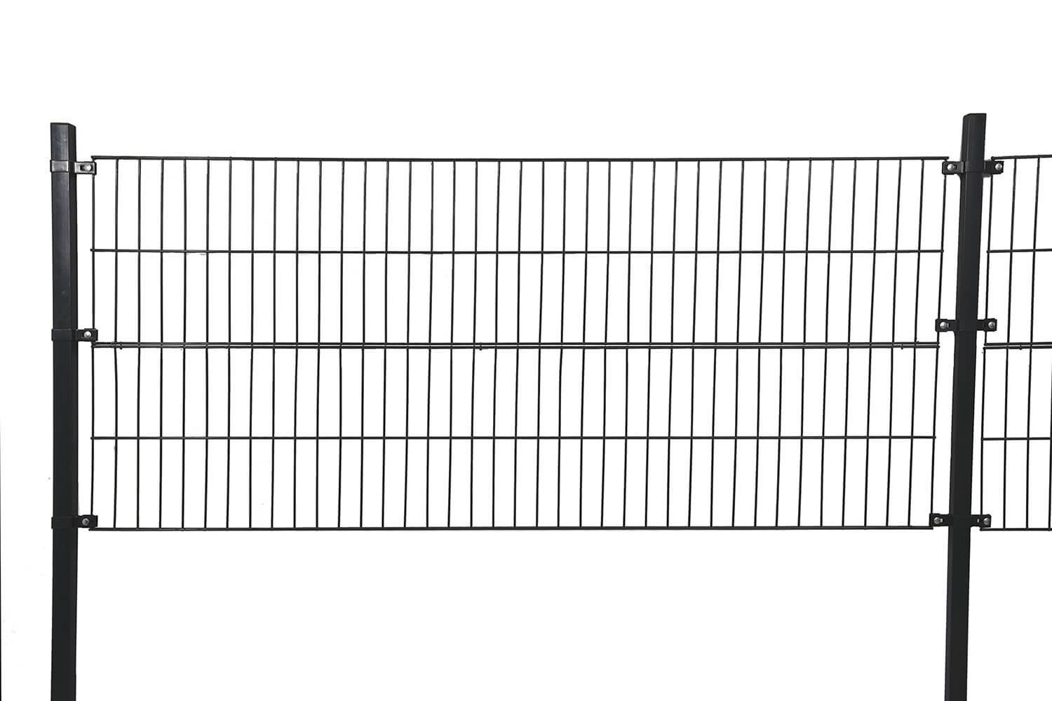 HOME DELUXE Doppelstabmattenzaun DOPPELSTABMATTENZAUN MORATA inkl. Eckpfosten, Bodenbefestigung Zaunpfosten: zum Einbetonieren