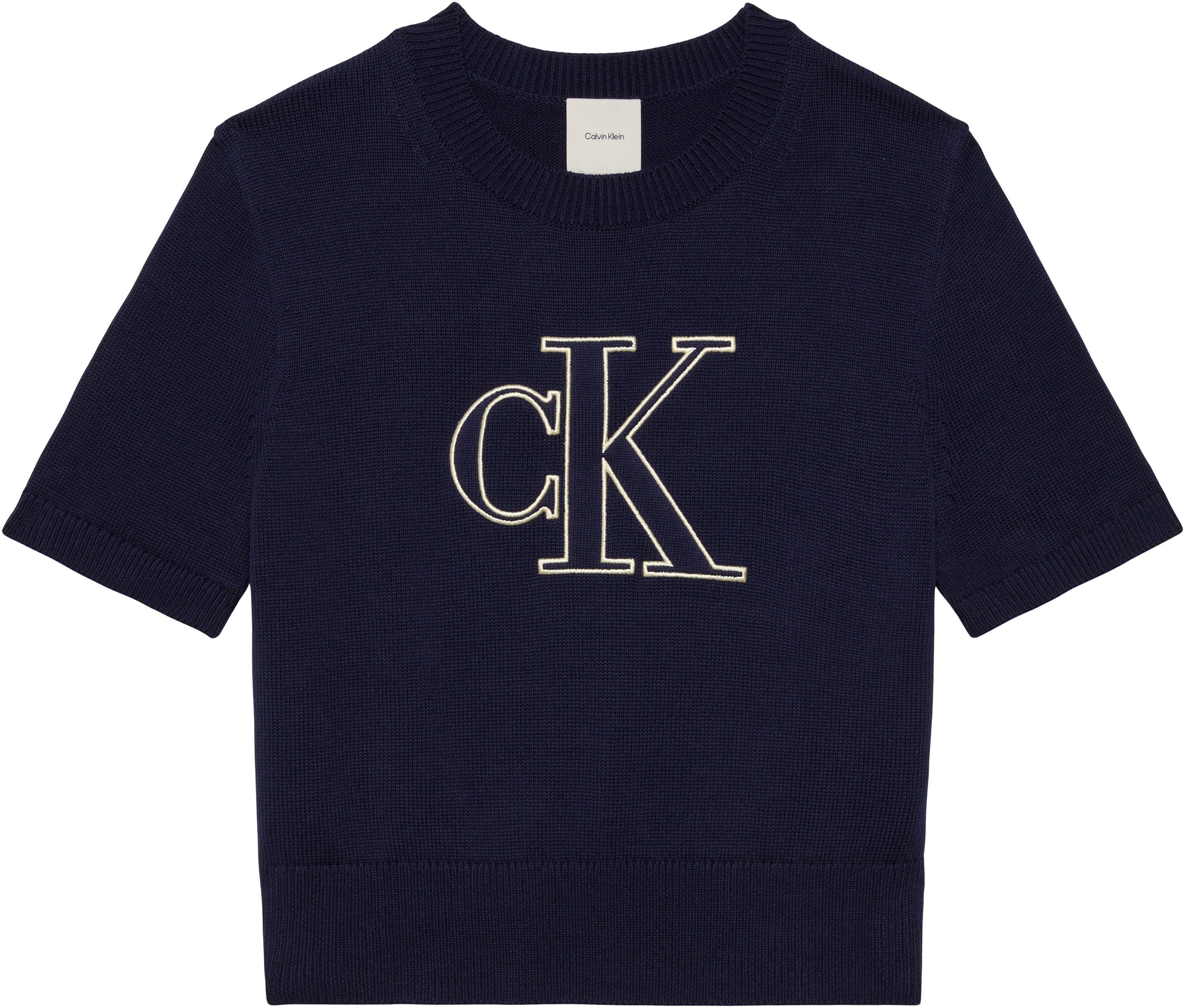 Calvin Klein Jeans Kurzarmpullover Regular fit, mit Logoschriftzug