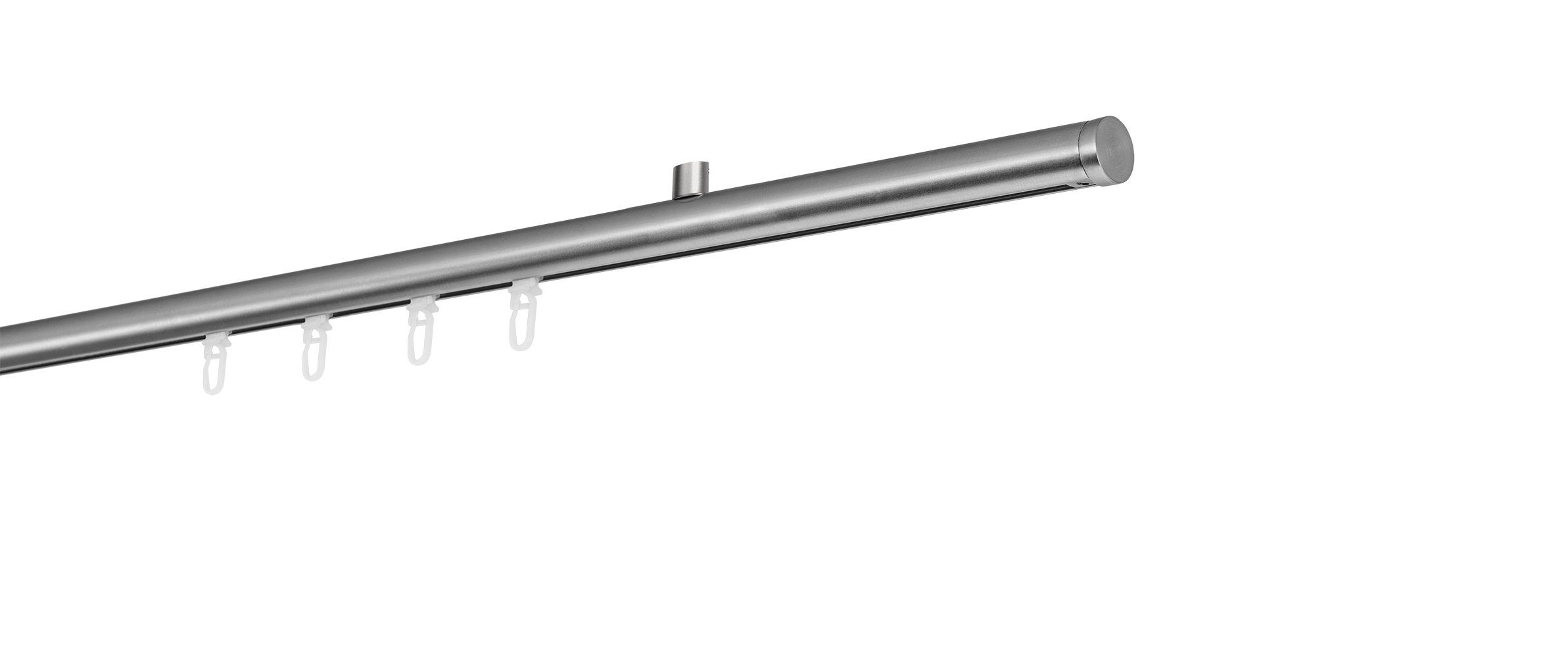 ondeco Gardinenstange Profil Deckenabstand 1,5cm Match, Ø 20 mm, 1-läufig-läufig, Wunschmaßlänge, Bohren, verschraubt