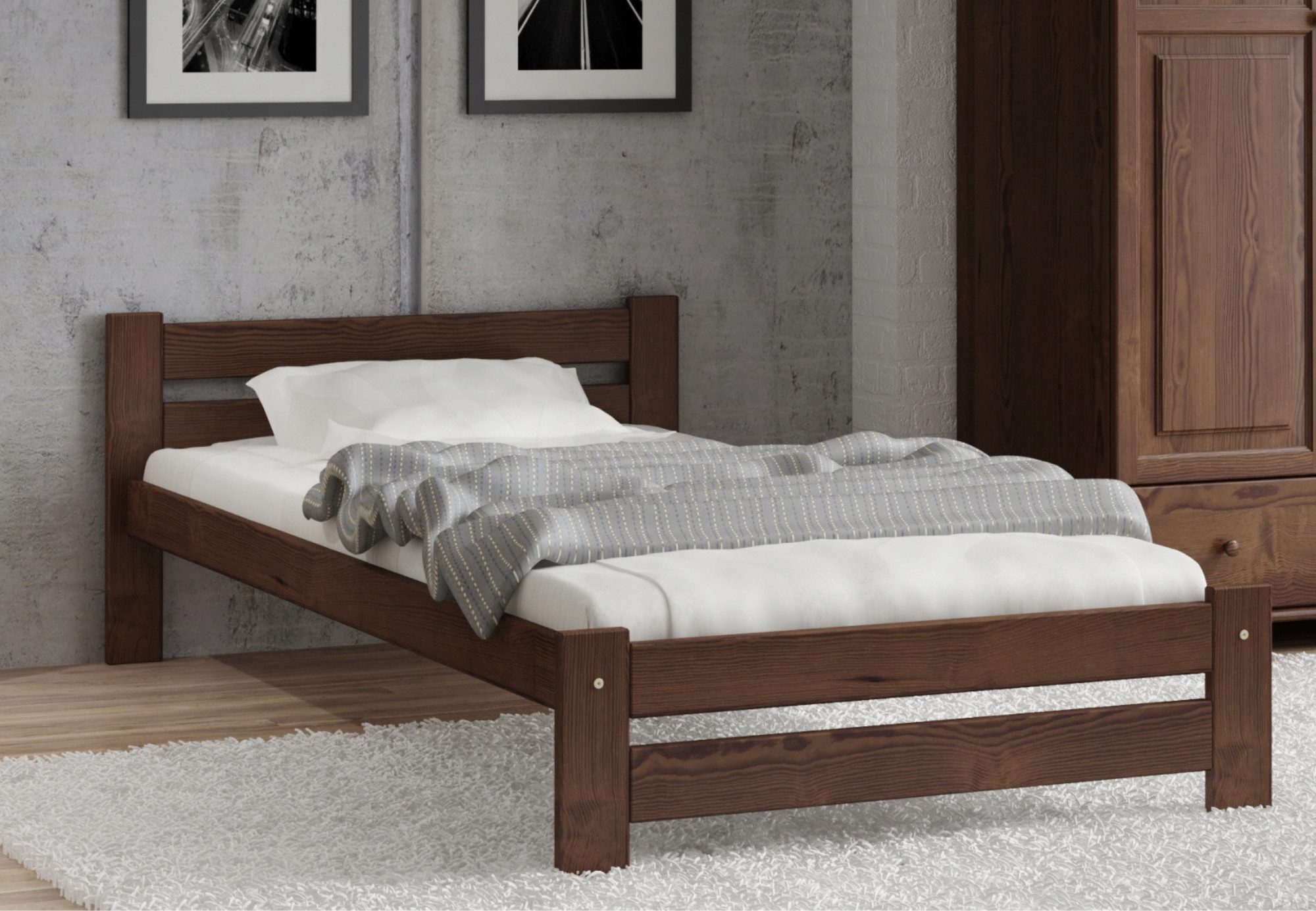 Home Collective Holzbett aus Massivholz Kiefer, günstig online kaufen
