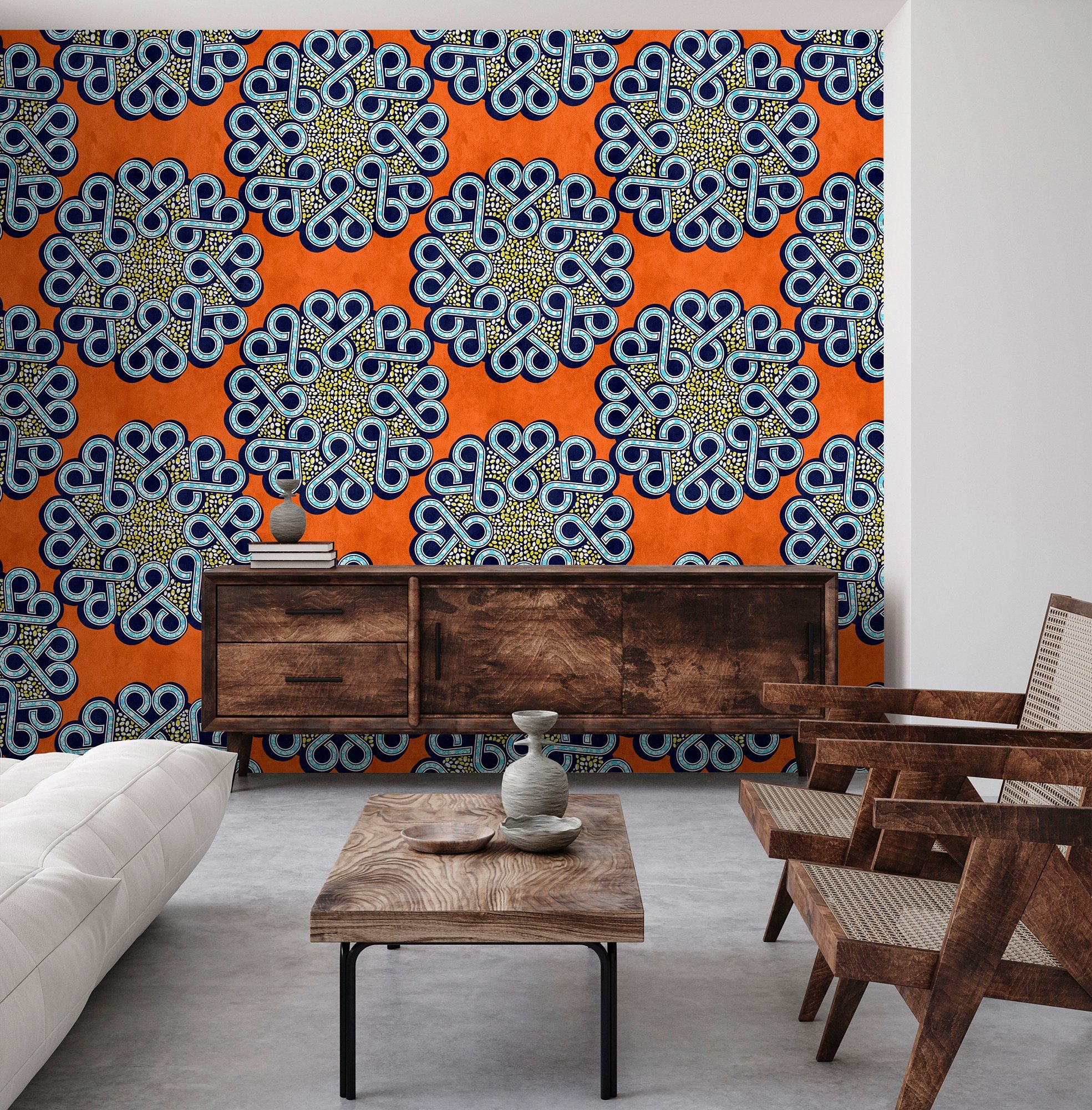 living walls Fototapete Walls Vlies, glatt, by Dakar, orange Wand Patel
