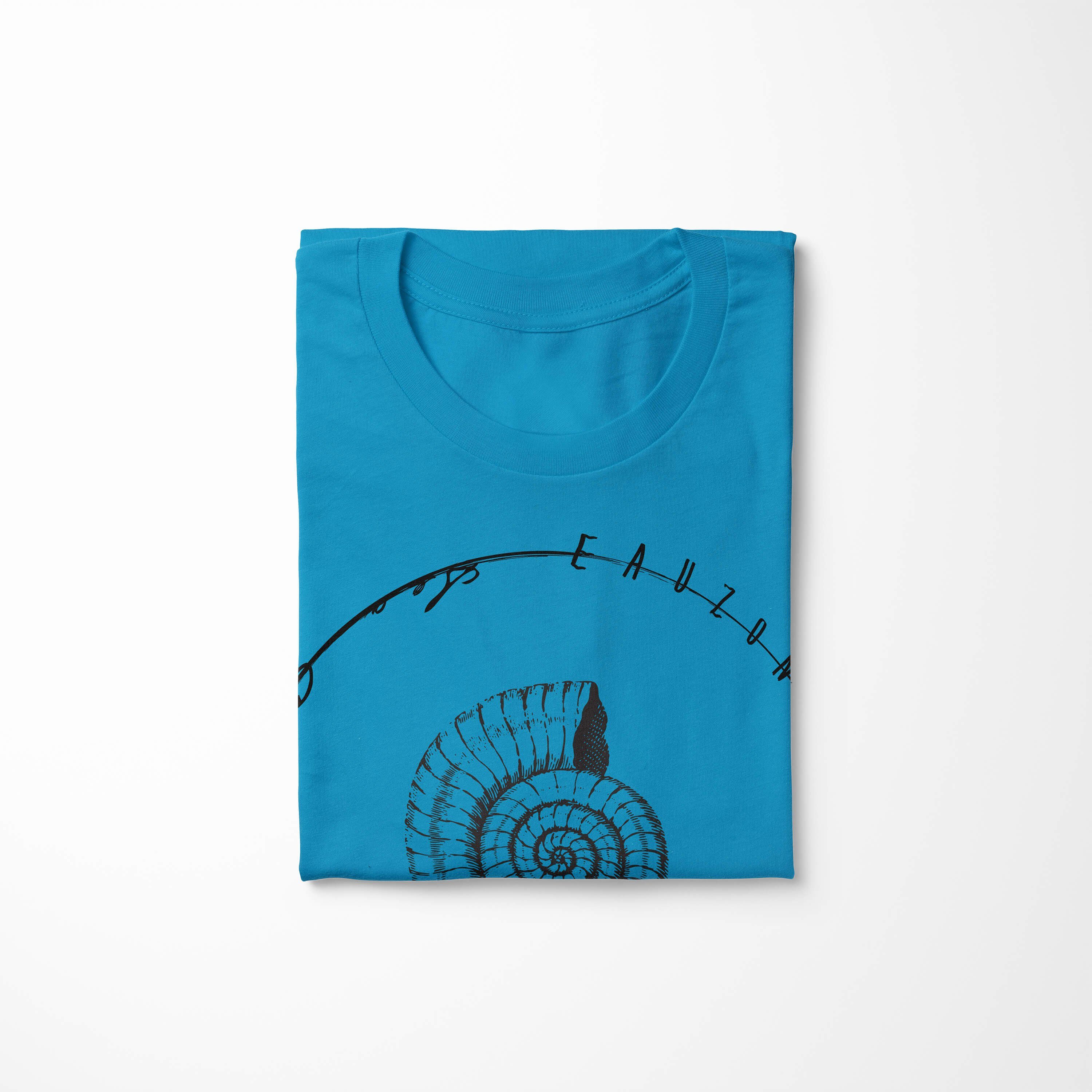 sportlicher 014 Serie: Sinus feine / - T-Shirt Atoll Creatures, Schnitt Sea und Tiefsee Art Fische Struktur Sea T-Shirt
