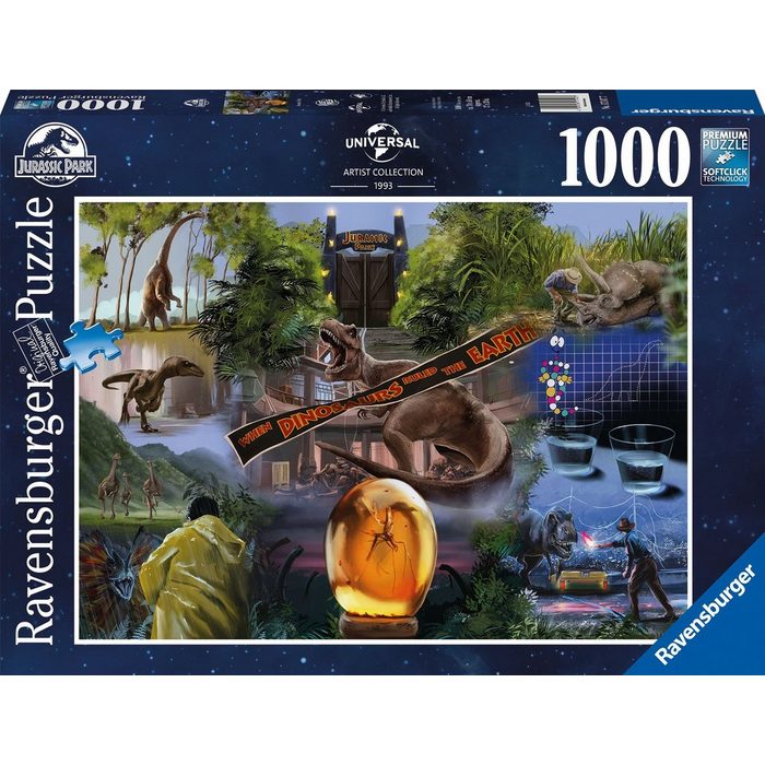 Ravensburger Puzzle Jurassic Park 1000 Puzzleteile Made in Germany FSC® - schützt Wald - weltweit
