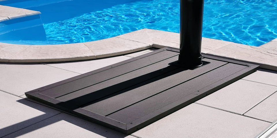 CARIBIC Solardusche »WPC Bodenelement Solardusche Dusche Pool