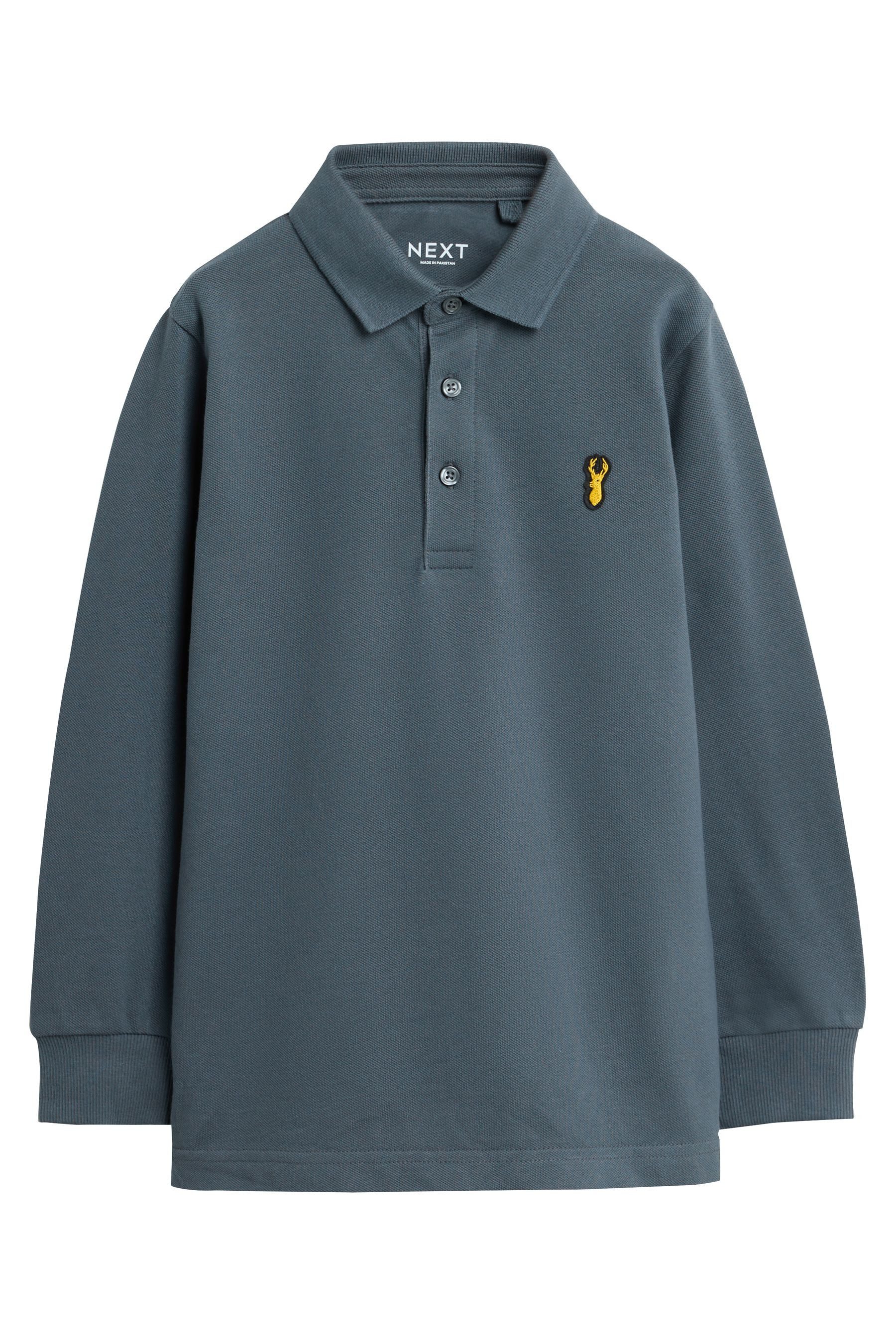 Next Langarm-Poloshirt Langärmeliges Polo-Shirt (1-tlg)