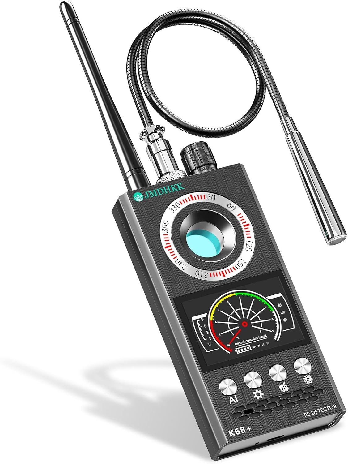 SpionProfi Überwachungskamera Zubehör Detektor Kamera Mini Überwachungskamera Finder Wanzen GPS Ortungsgerät (1-tlg., Detektor für Wanzen Spycam Versteckte Kamera Gps Tracker uvm)