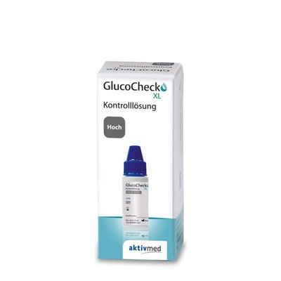 Blutzucker-Teststreifen Gluco Check XL Kontrolllösung 4 ml, Mittel oder Hoch 1-St., Blutzuckermesssystem Funktionstest, Diabetesüberwachung
