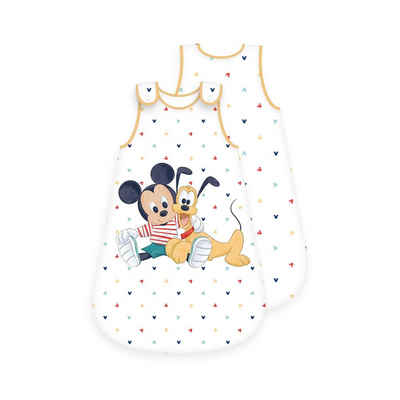 Herding Babyschlafsack Disney's Mickey Mouse (Schlafsack, 1 tlg., 90x45 cm), temperaturausgleichend Baumwolle Trocknergeeignet