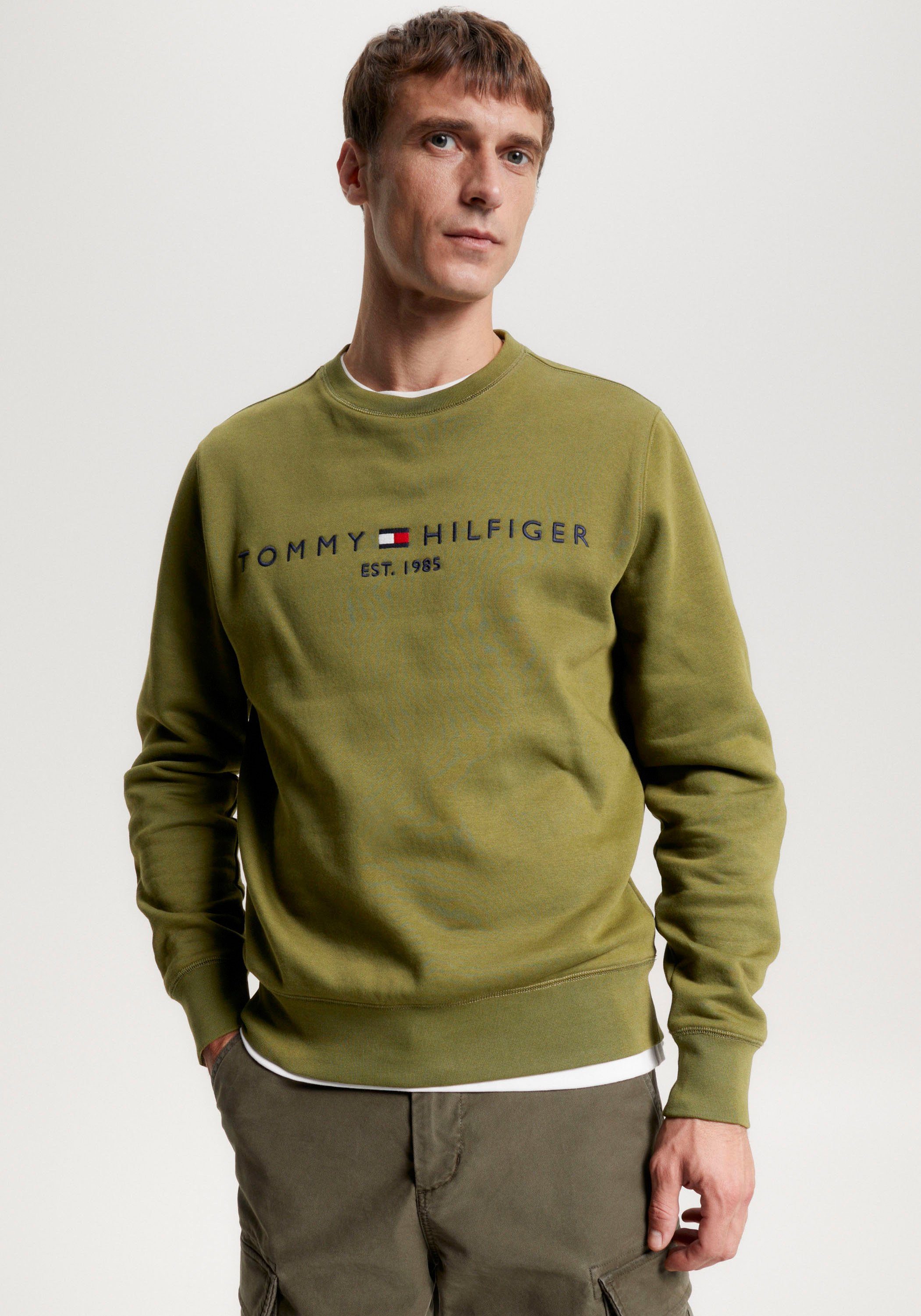 Tommy Hilfiger Sweatshirt TOMMY LOGO SWEATSHIRT mit Rundhalsausschnitt