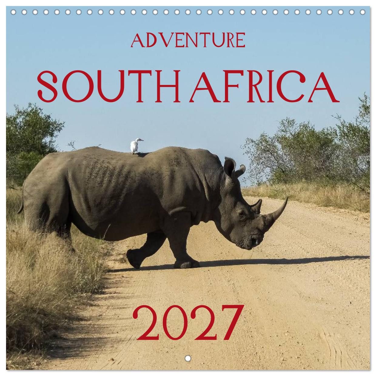 CALVENDO Wandkalender Adventure South Africa 2027 (Wall Calendar 2027 12 × 12 Inch) CALVENDO