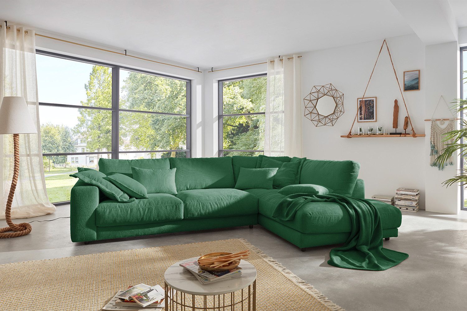 KAWOLA Ecksofa MADELINE, Couch L-Form rechts günstig online kaufen